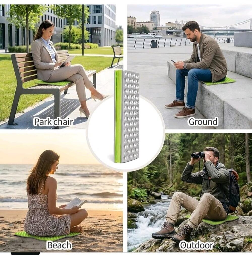 FOCHIER F Stadium Seat Pad, Diamond Foldable Foam Cushion